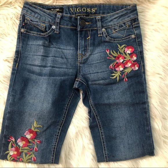 Jeans set of 4 mix brands SZ 10&12 big kids - Picture 2 of 9